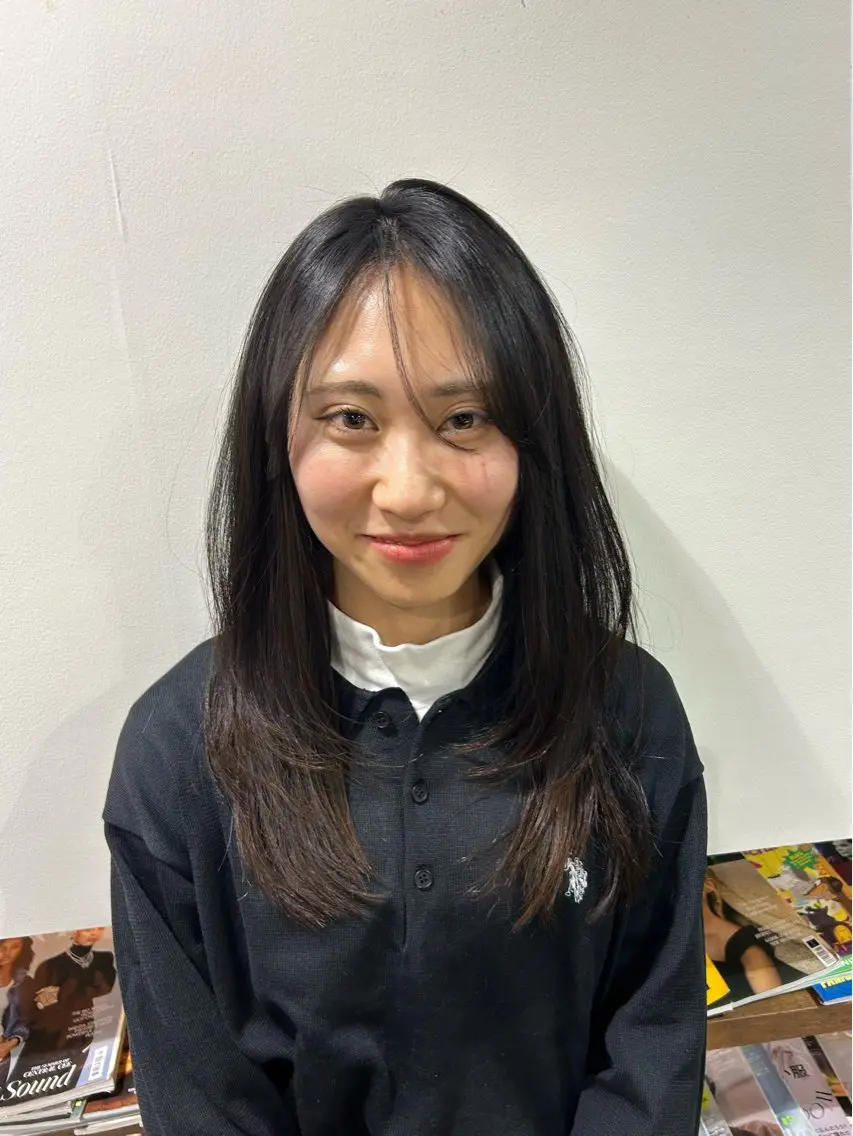 セミロング レイヤー✨パーマ 🌙 nanacoのヘアスタイル