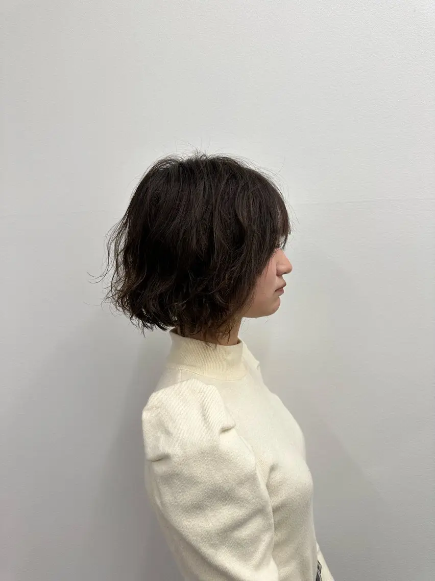 パーマ カット パーマ ボブパーマ/デジパ 松原吹季のヘアスタイル