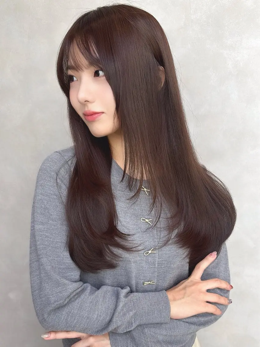 ロング 暗色カラー/レイヤー 🩶KAITOのヘアスタイル