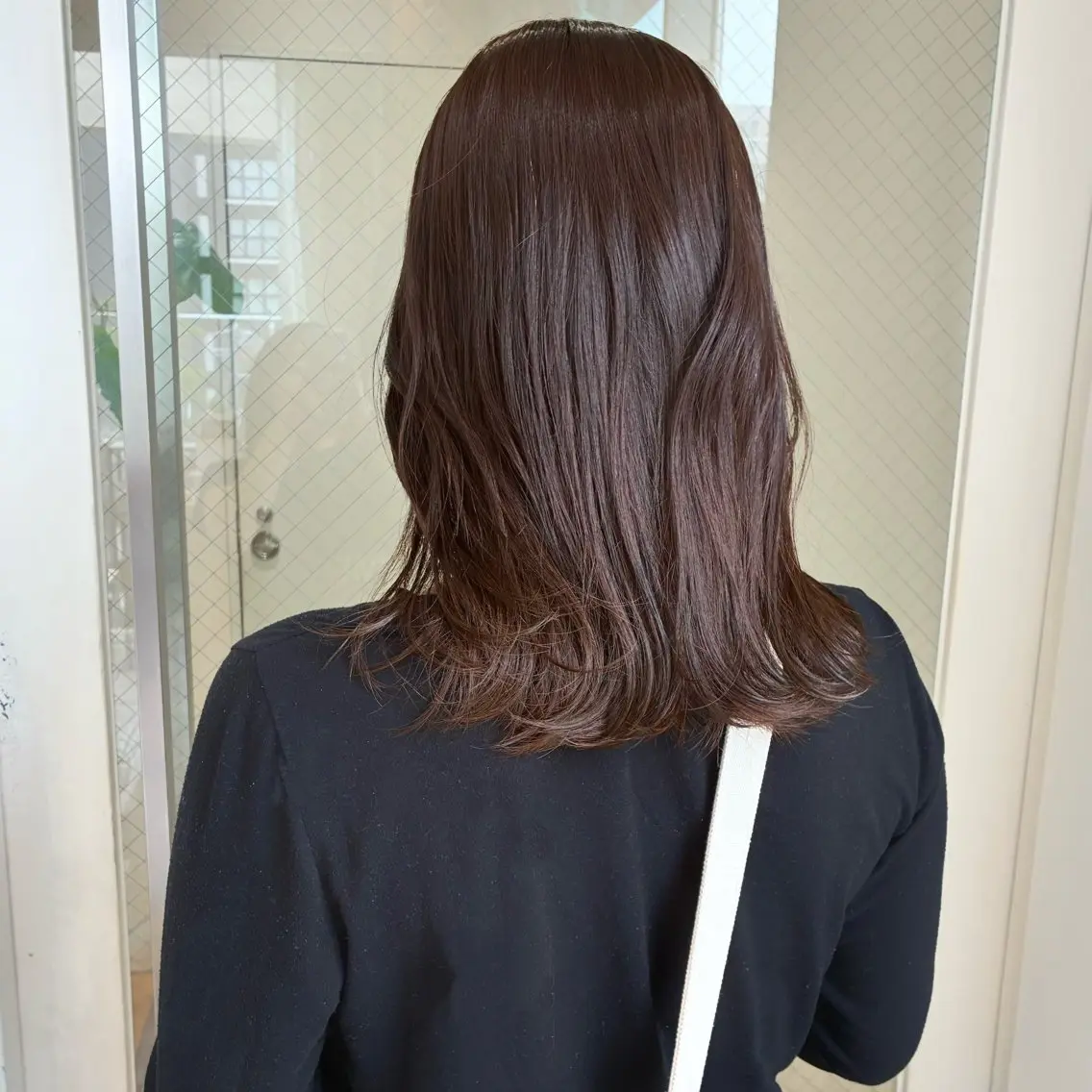 ミディアム カラー ベージュカラー 黒髪 ブラウンカラー ダブルカラー オレンジ ヘアカラー moe/名古屋美容室 /モデル募集のヘアスタイル