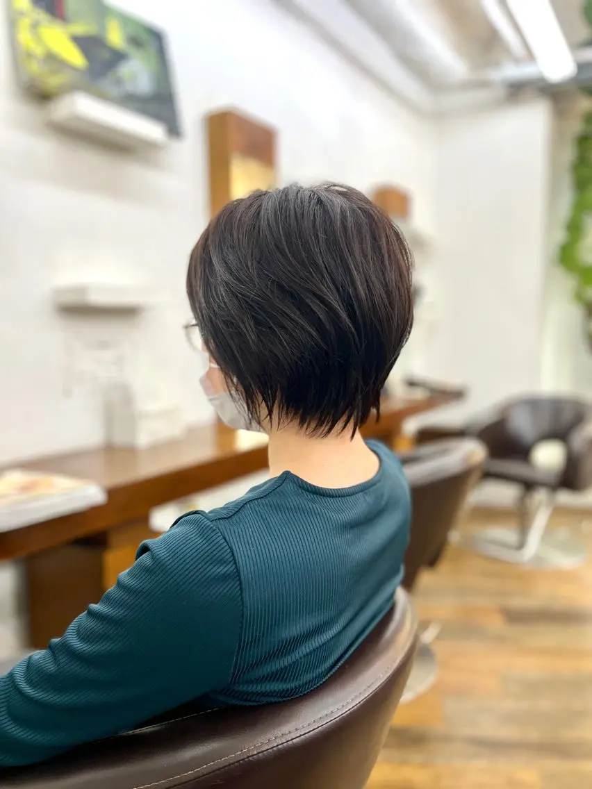 ショート カット ヘアカラー トリートメント 児玉 一也のヘアスタイル