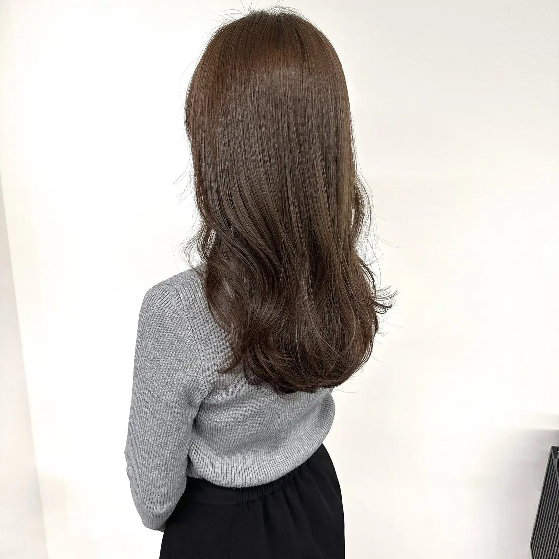 セミロング ヘアカラー トリートメント 髪質改善/艶カラー /透明感/石田桃子のヘアスタイル
