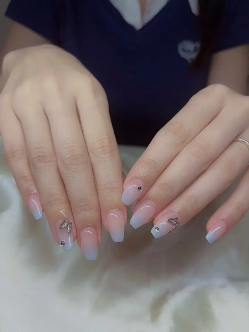 ネイル 韓国ネイル 持ち込み ニュアンスネイル ネイルチップ ハンドネイル TABI ANA.CHUOのネイルデザイン