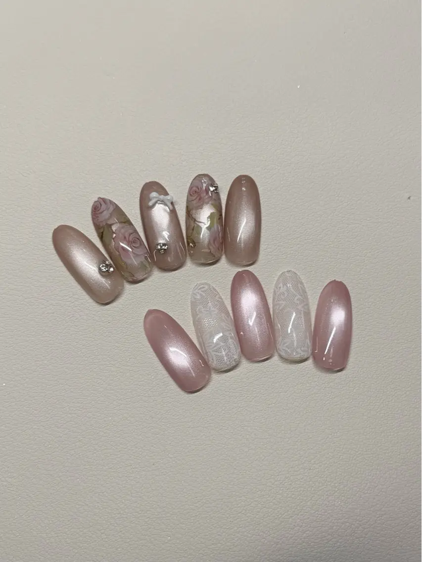 ネイル レース シンプルネイル salon JUNOのネイルデザイン