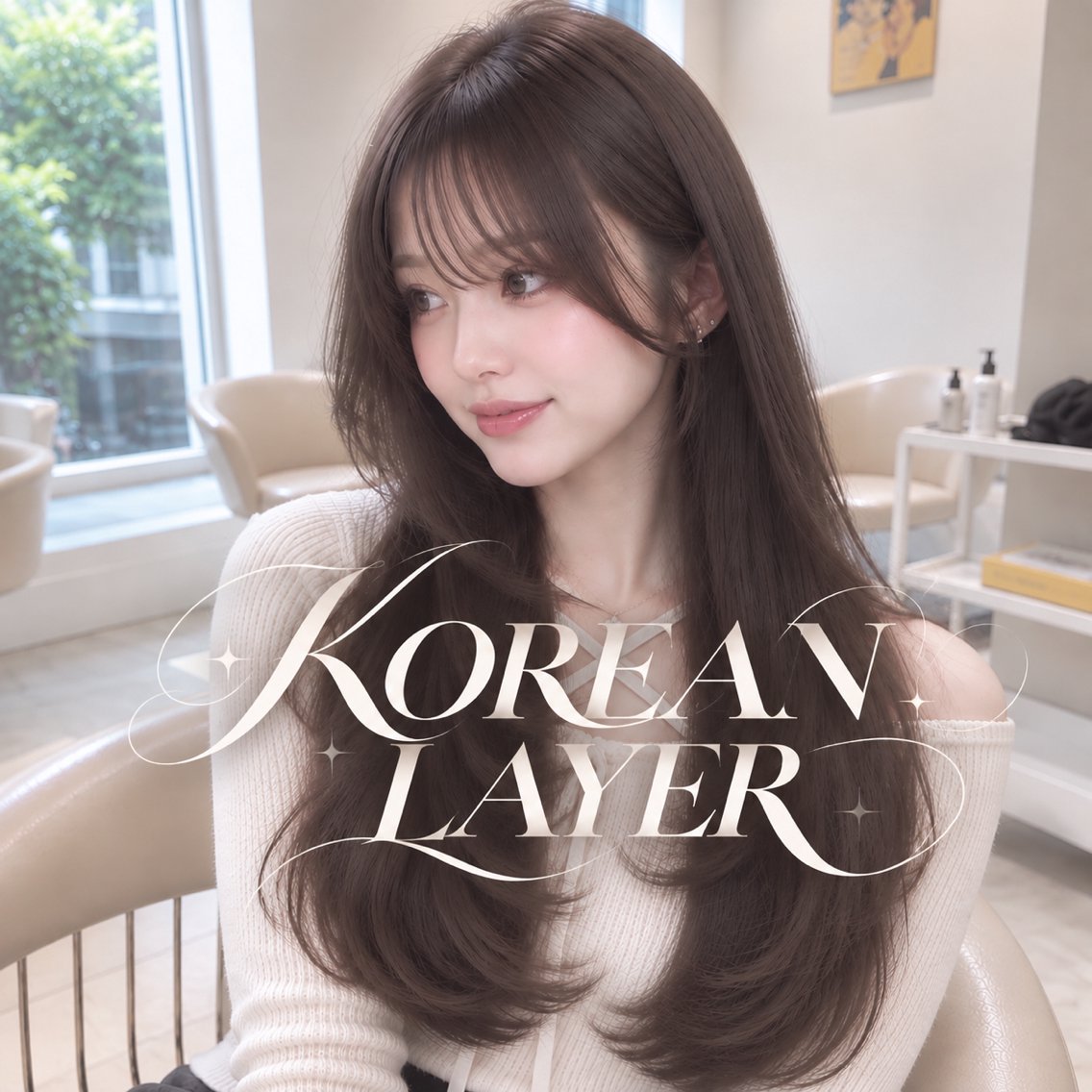 ロング カラー カット ヘアカラー トリートメント moeka レイヤー カット/韓国ヘアのヘアスタイル