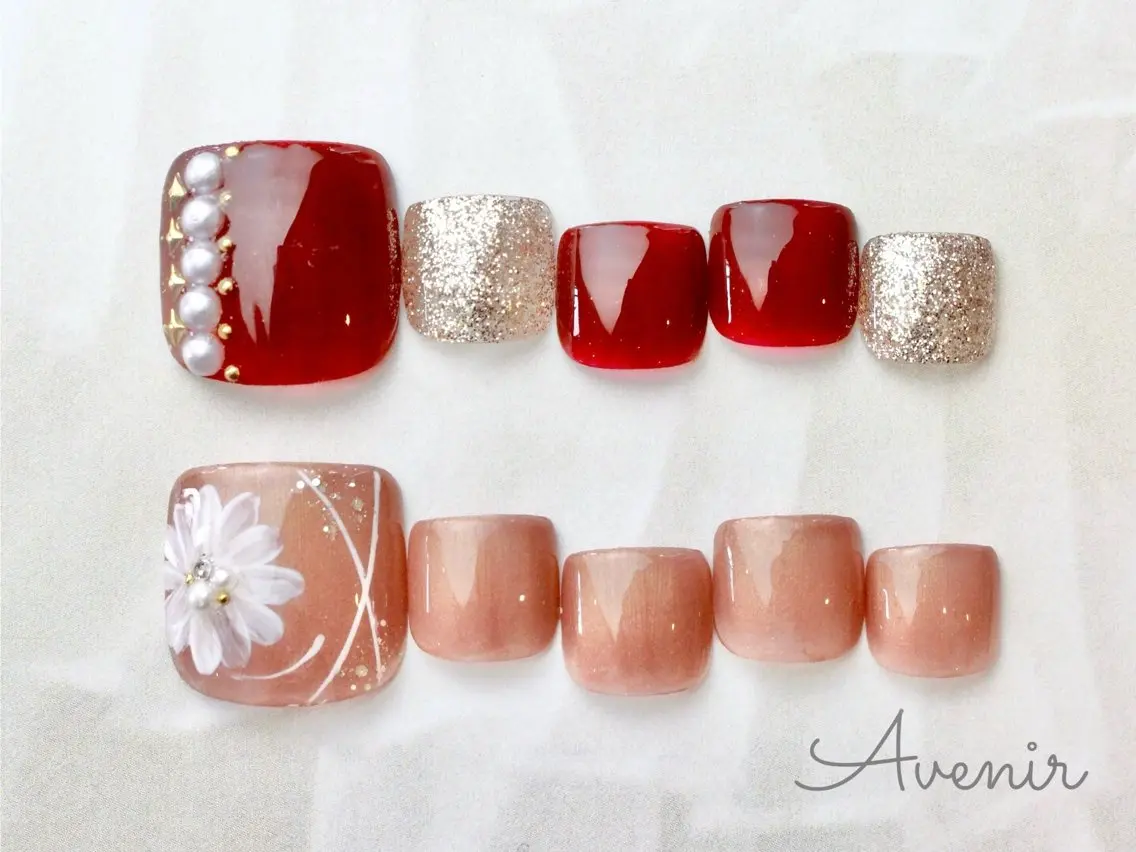 ネイル フットネイル Avenir 表参道 nail&eye予約のネイルデザイン