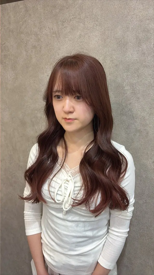ロング カラー カット ヘアカラー 🎀透明感カラー /ケアブリーチ🎀のヘアスタイル