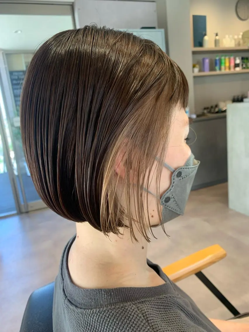 [🌼大人気カラー🌼]ケアブリーチインナーカラー➕最高級シルクカラー➕2Stepトリートメント✨50%OFF❤️‍🔥の写真