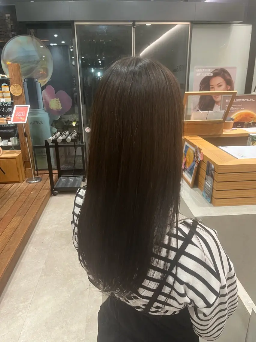ロング ロング ヘアカラー トリートメント 田中 望夢のヘアスタイル