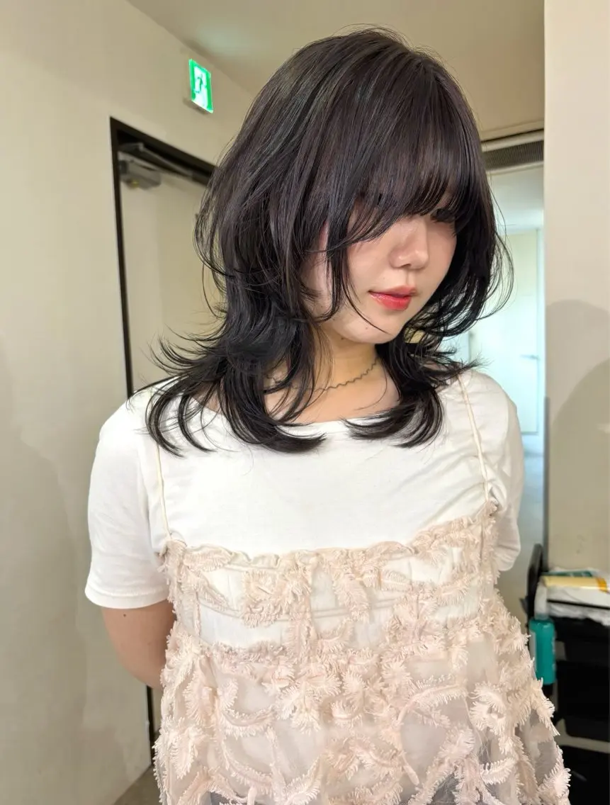 ミディアム カラー ブリーチ ダブルカラー ブリーチなしカラー カット ヘアカラー mizuki/ピンク ベージュ.レイヤーのヘアスタイル