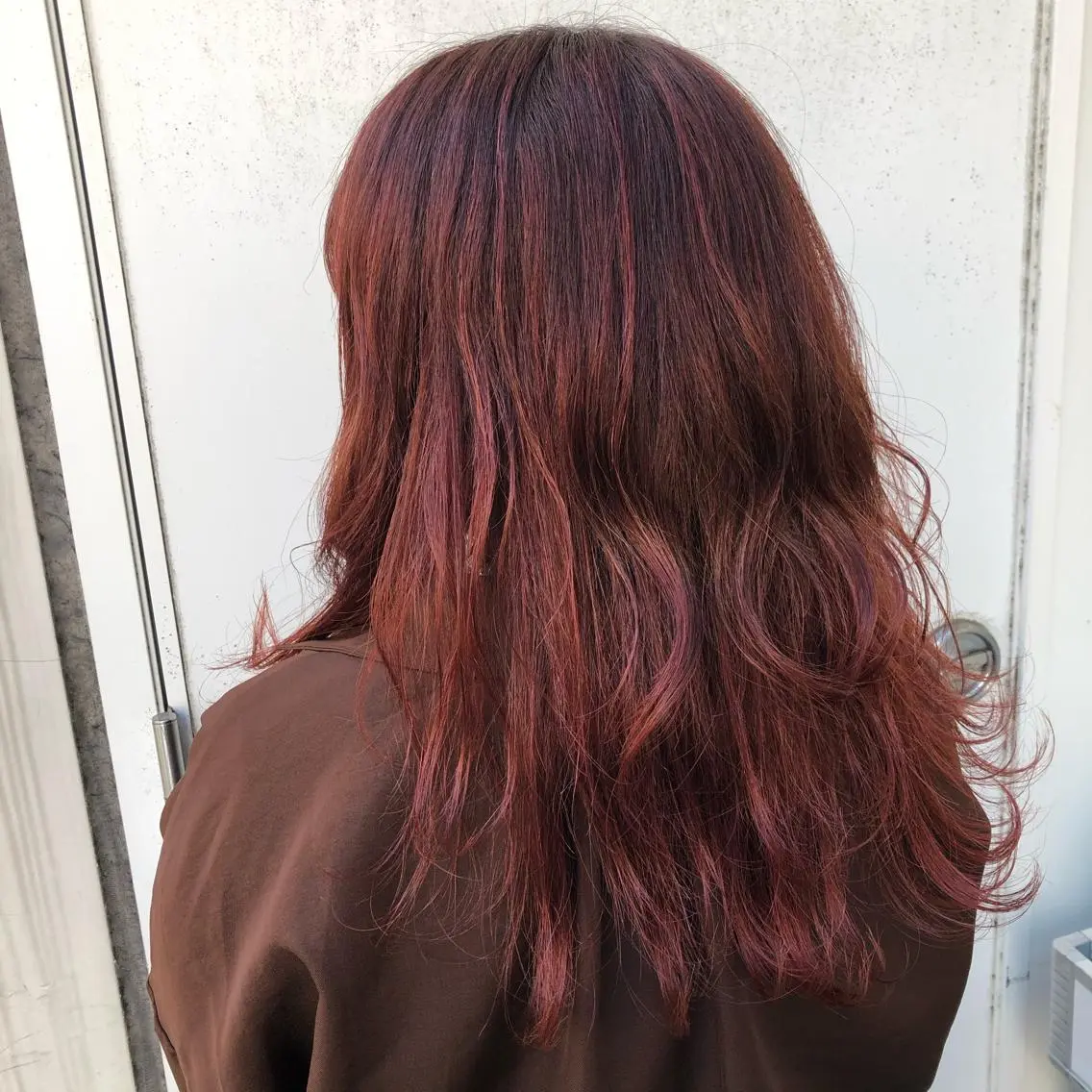 ロング カラー パーマ ヘアアレンジ 暖色ボブ 🍊rikakoのヘアスタイル