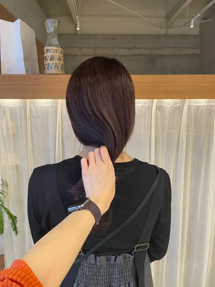 ロング カラー カット ヘアカラー トリートメント runru /muku.のヘアスタイル