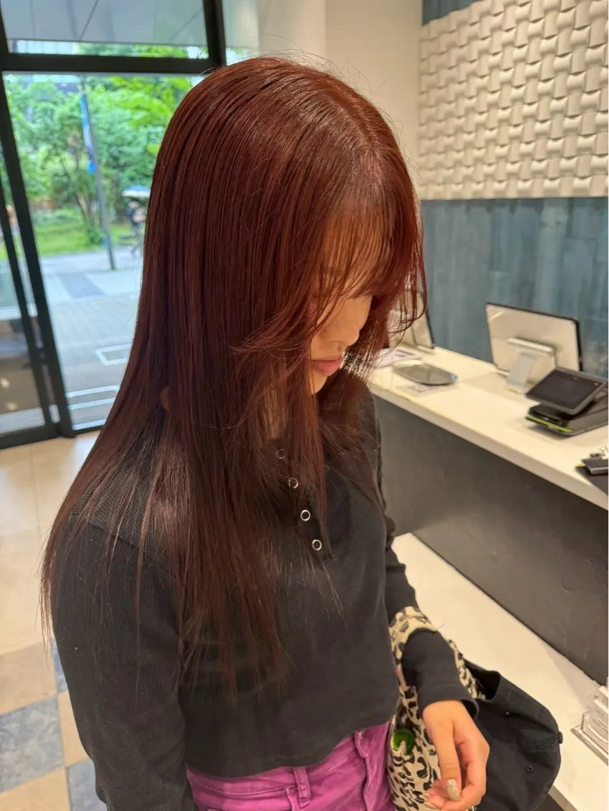 カラー ヘアカラー カット 柳場 愛のヘアスタイル