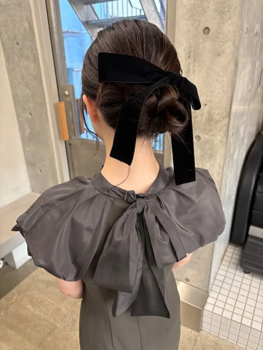 セミロング ヘアアレンジ ヘアセット yuuna/ ハッシュカット🎀のヘアスタイル