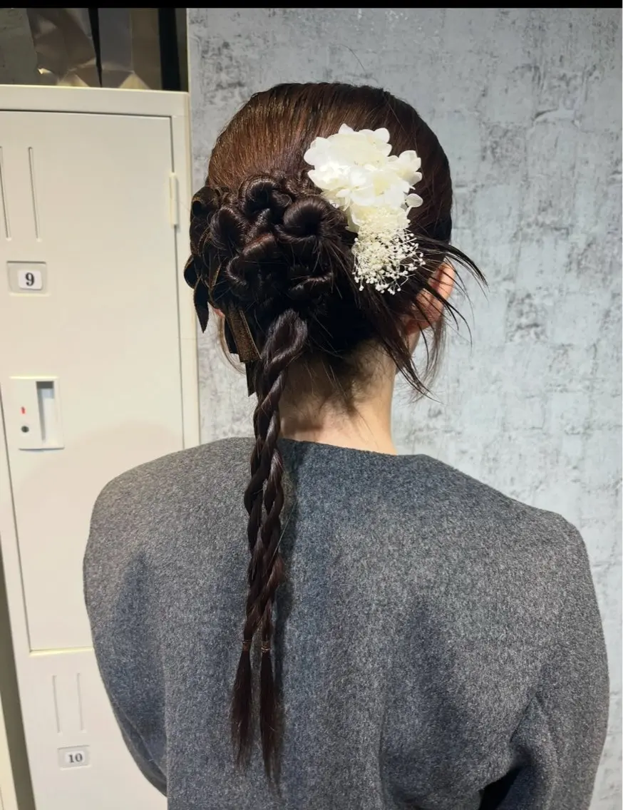 ヘアアレンジ ヘアセット ✨髪質改善カラー✨ ななみのヘアスタイル