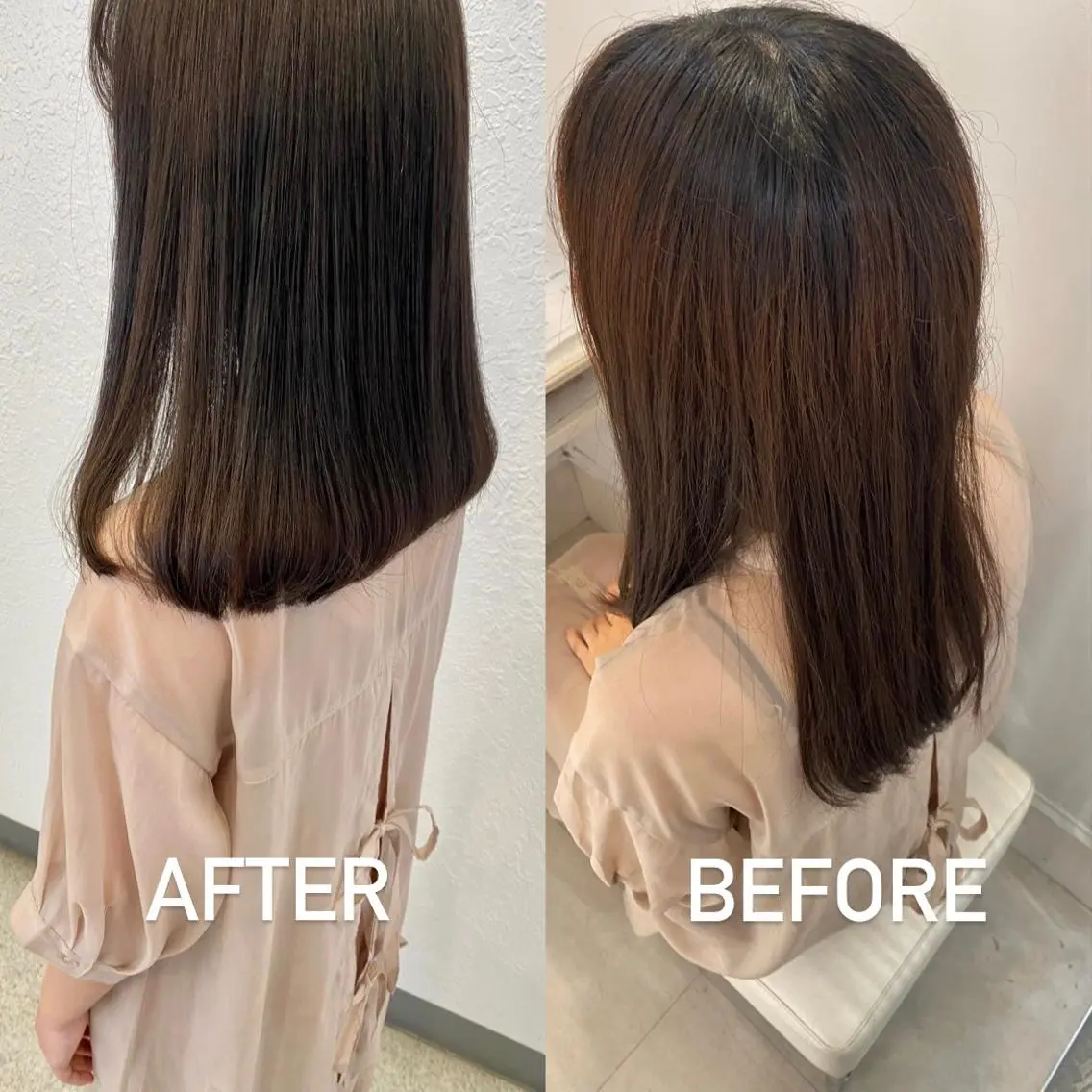 ミディアム Okamura Chisatoのヘアスタイル
