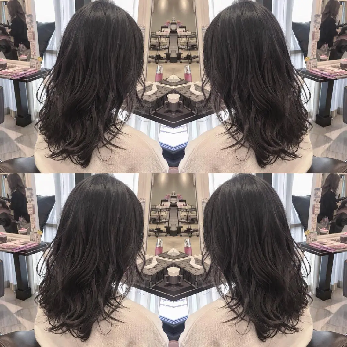 ミディアム カラー box mico. mutsumiのヘアスタイル