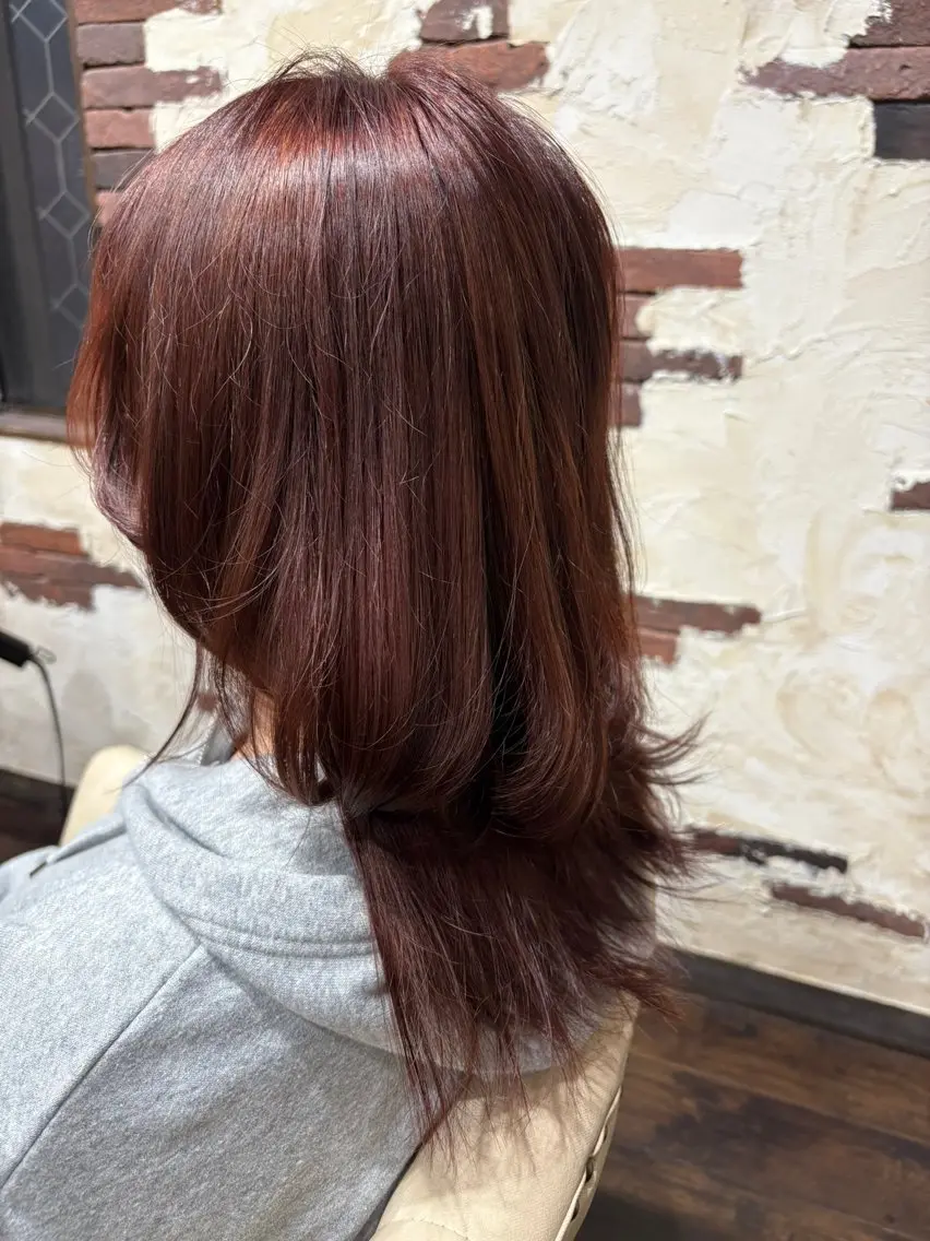 セミロング Calbari 鎌田美歩のヘアスタイル