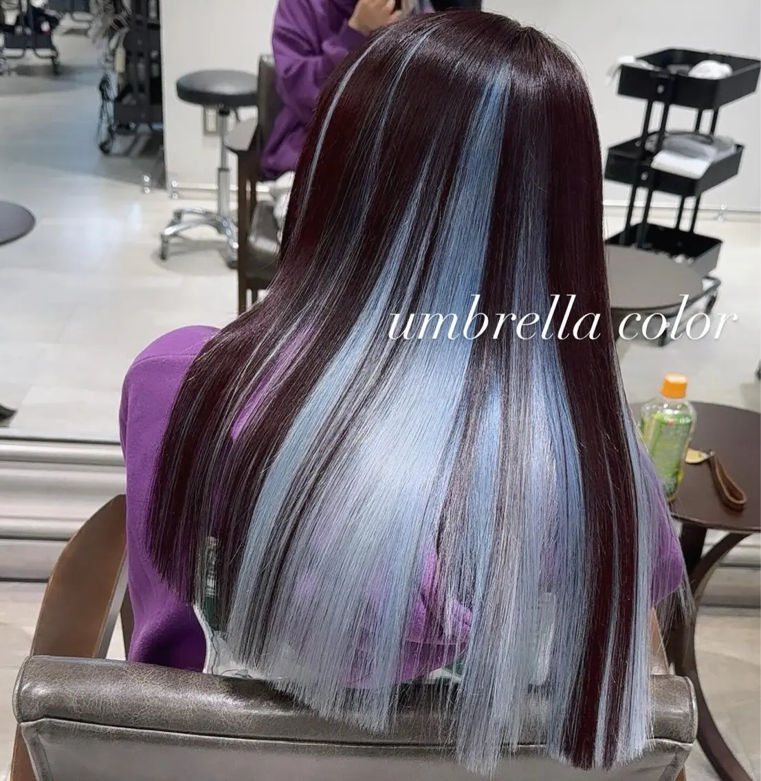 ロング カラー カット ヘアカラー トリートメント ヘアセット 💜ハイトーン💛 マジカルかいちゃんのヘアスタイル