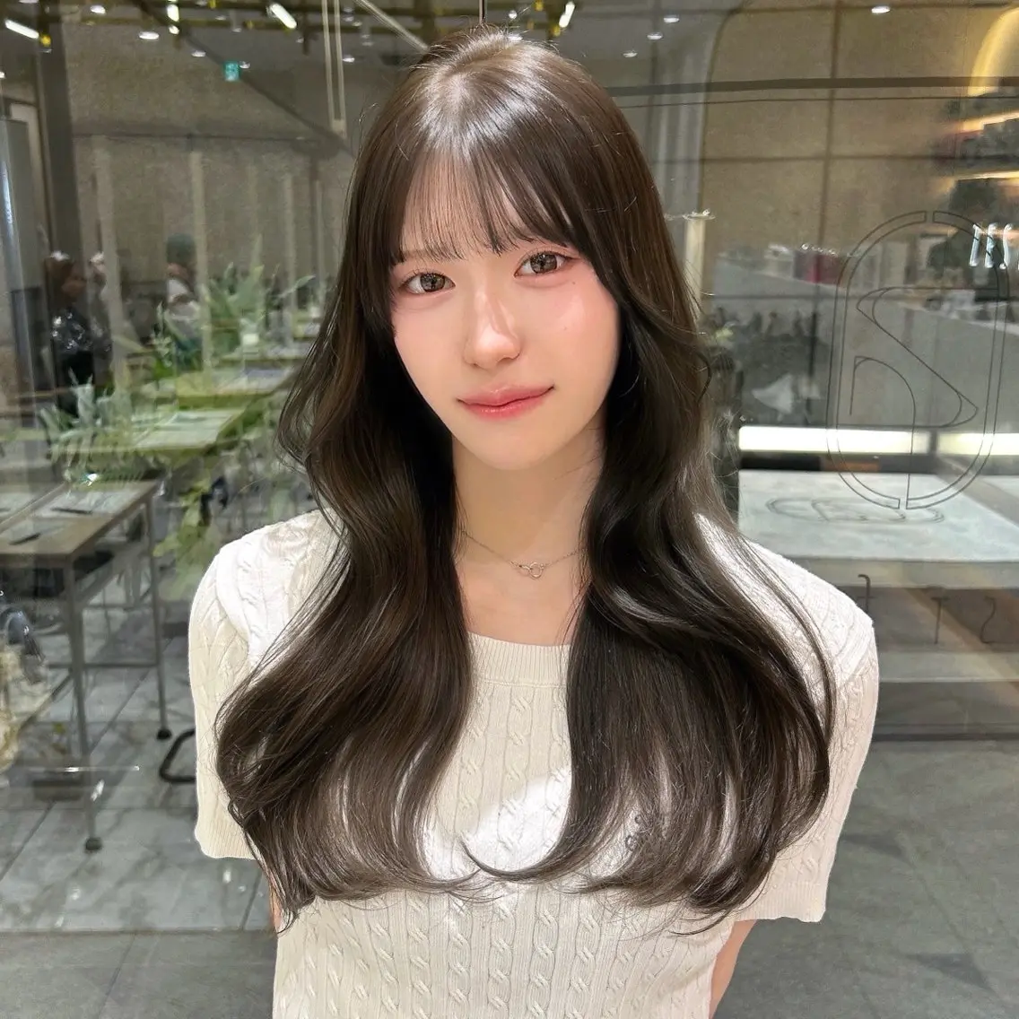 ロング カラー 透明感カラー ヘアカラー 🇰🇷レイヤー/ト レンドまつげ🎀ミキのヘアスタイル