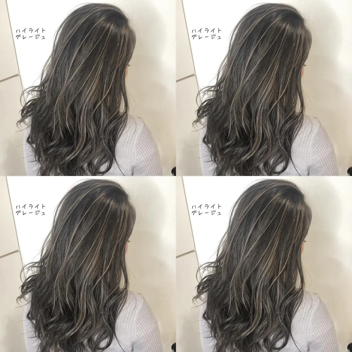セミロング カラー ブリーチ ハイライトカラー ハイライト あさだ しゅうたろうのヘアスタイル