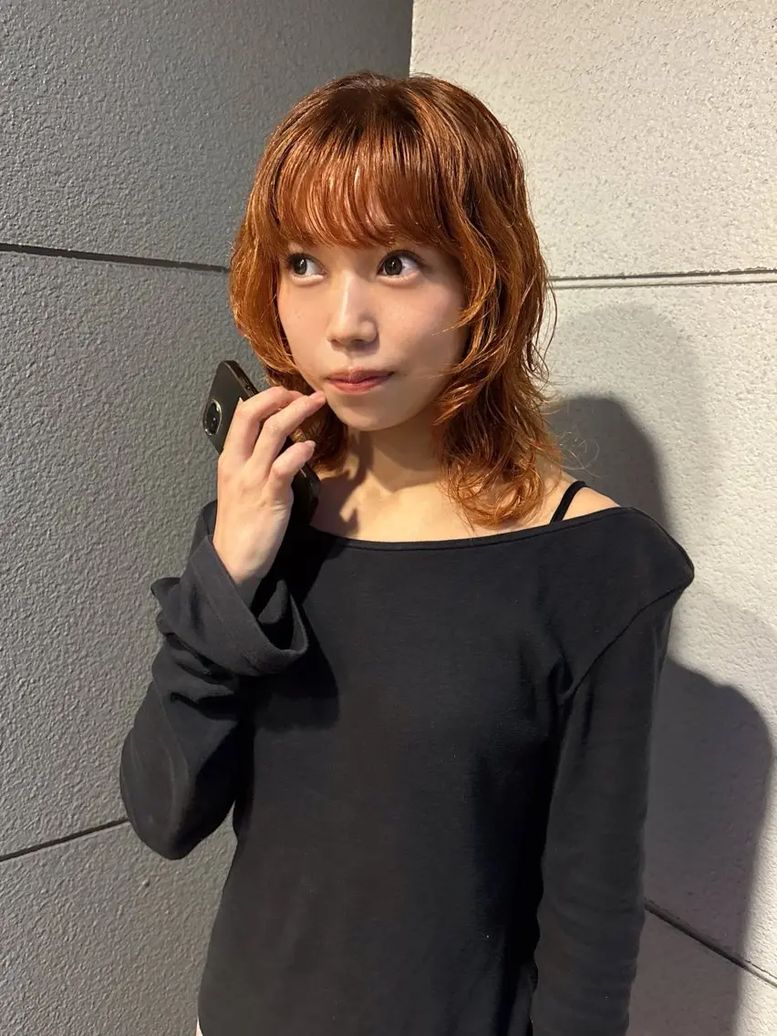 カラー カット ヘアカラー トリートメント 安藤楓華 fuka andoのヘアスタイル