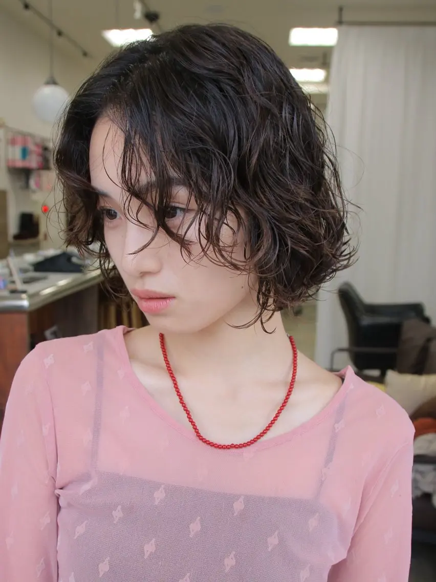 ミディアム パーマ i'll 未空のヘアスタイル