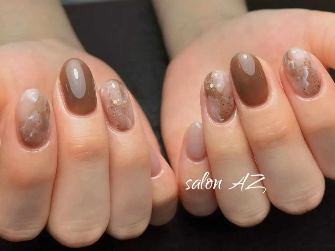 ネイル オフィスネイル ハンドネイル salon AZのネイルデザイン
