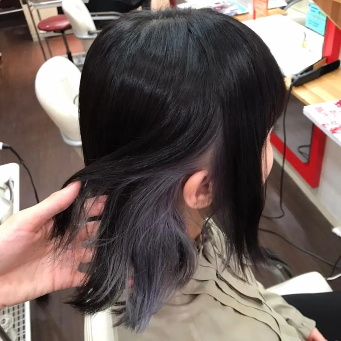 ミディアム カラー 櫻井 なんなのヘアスタイル