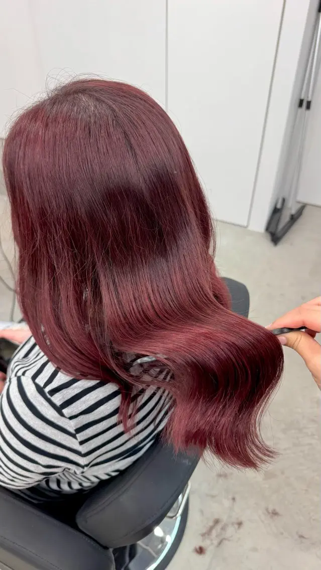 ミディアム カラー カット ヘアカラー トリートメント rinko/メンズ/ ブリーチカラー/栄のヘアスタイル