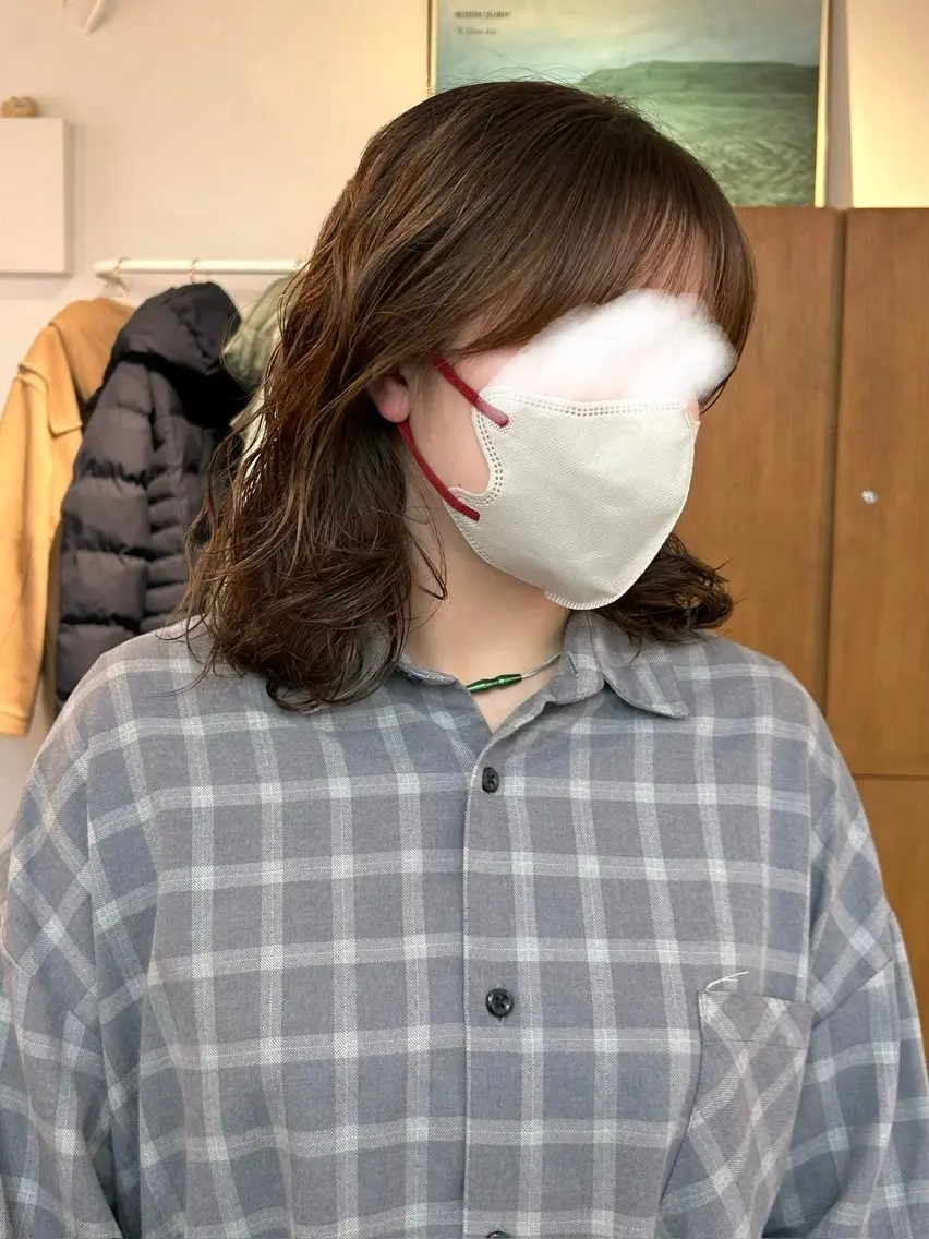 ミディアム パーマ ミディアムパーマ 縮毛矯正 デジタルパーマ ミカ🌟パーマ/ デジタルパーマのヘアスタイル