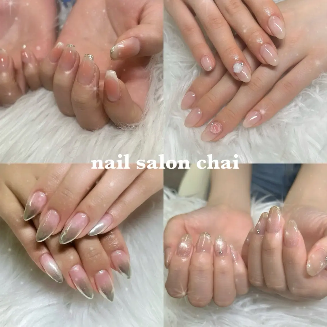 ネイル オフィスネイル シンプルネイル ワンホンネイル ハンドネイル chai 上本町 sakuraのネイルデザイン