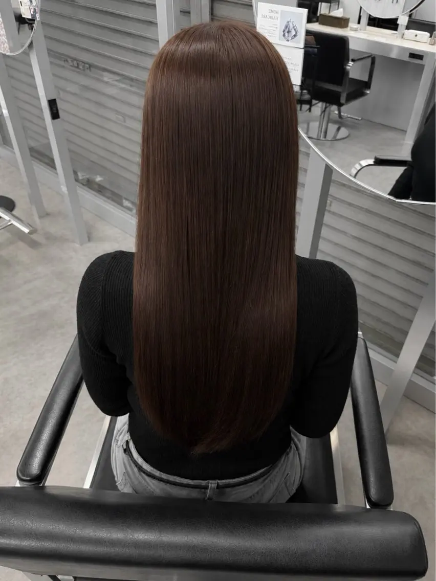 ロング カラー 髪質改善 トリートメント ブリーチなしカラー/ NAGIのヘアスタイル
