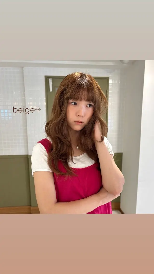 ロング カラー カット ヘアカラー ☕️NOA / レイヤーカット🍮のヘアスタイル