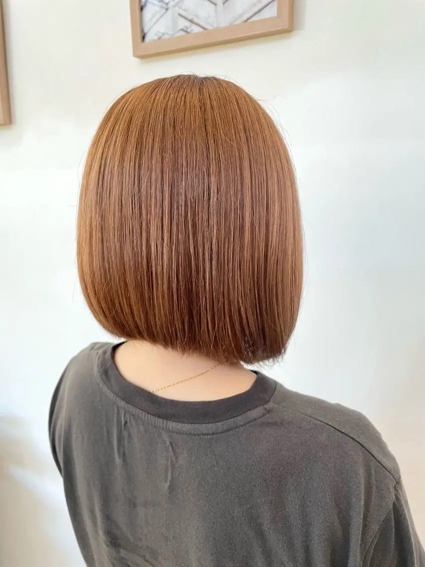 ミディアム カラー ベージュカラー ボブ 中西倖 トップスタイリストのヘアスタイル