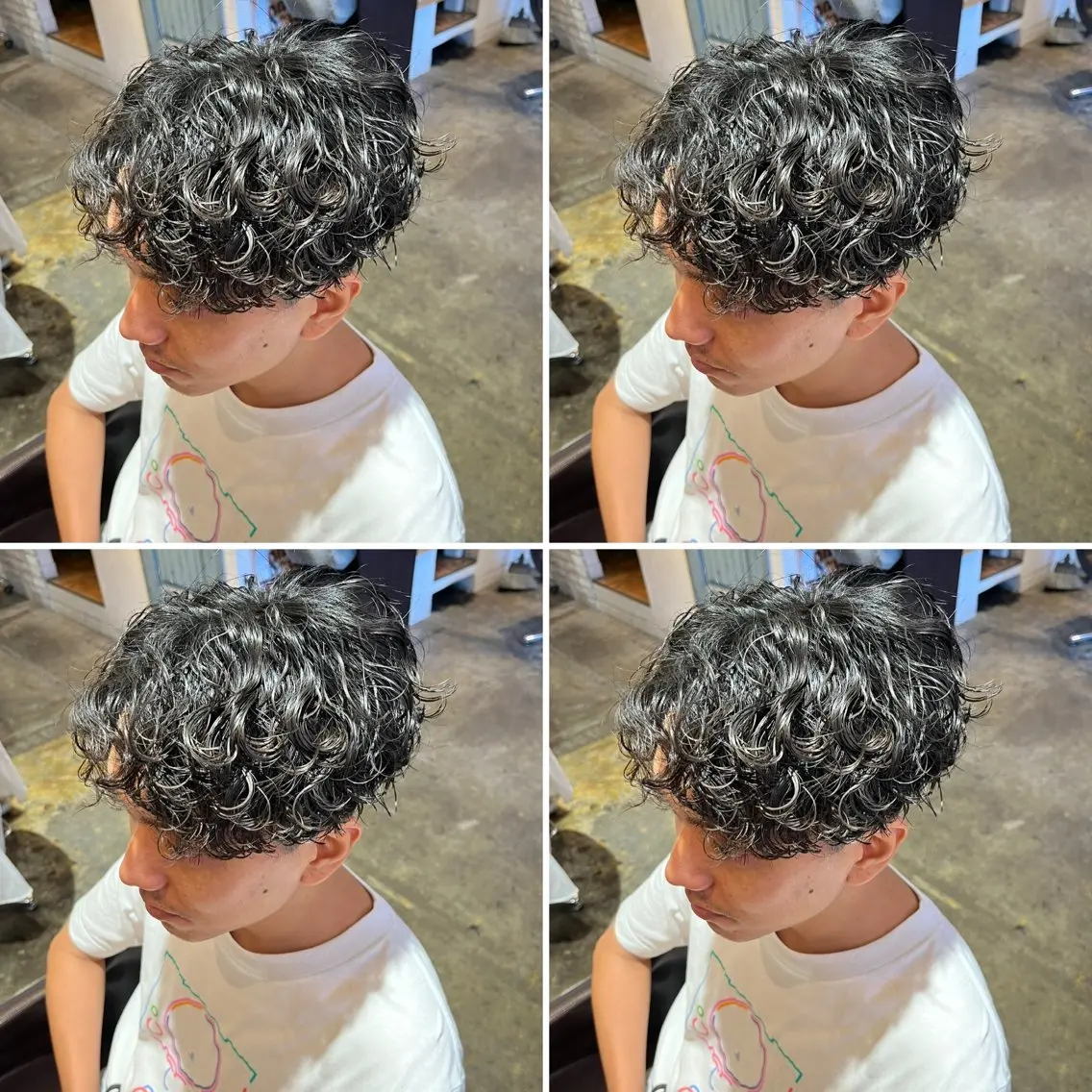 パーマ メンズ カット パーマ トリートメント ヘアセット メンズパーマ特化 店長望月謙二郎のヘアスタイル