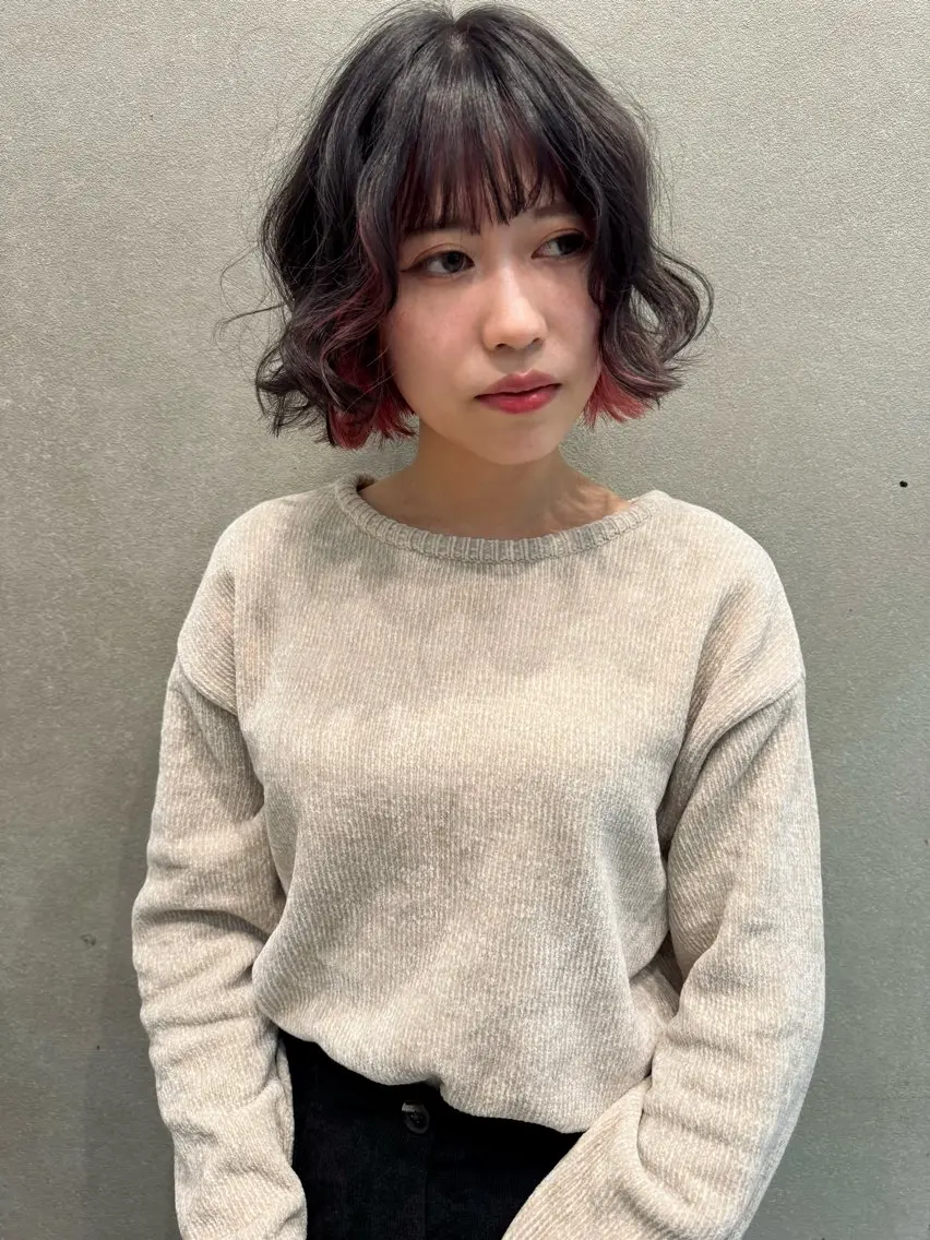 ショート カラー インナーカラー カット ヘアカラー トリートメント センスをお届けします 大谷将生infpのヘアスタイル