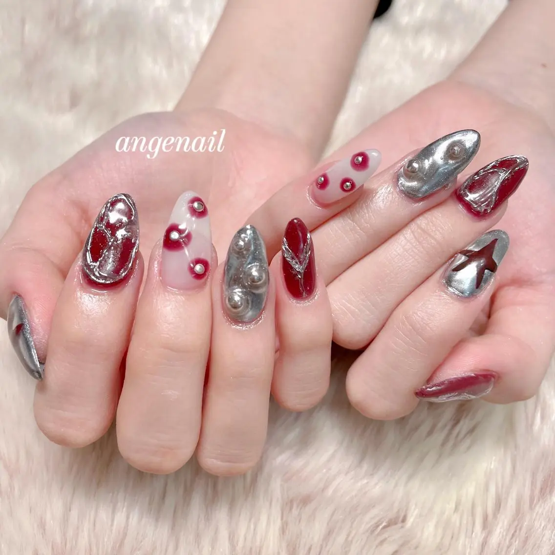 ネイル ハンドネイル オーナーネイリスト MAKIのネイルデザイン