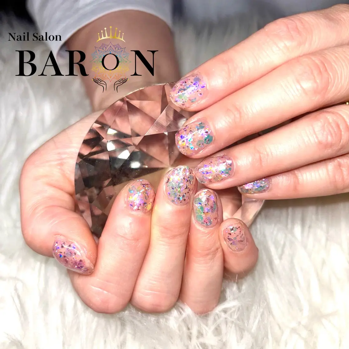 ネイル ラメ(グリッター) ワンカラーネイル ♛︎BARON♛︎ MASHIROのネイルデザイン