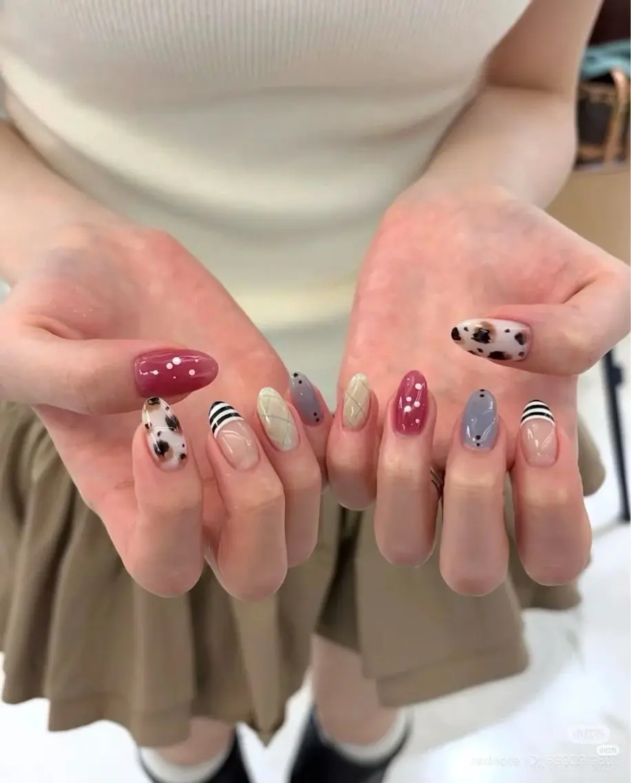 ネイル 韓国ネイル 持ち込み ニュアンスネイル ネイルチップ 冬ネイル LISA ANA.CHUOのネイルデザイン
