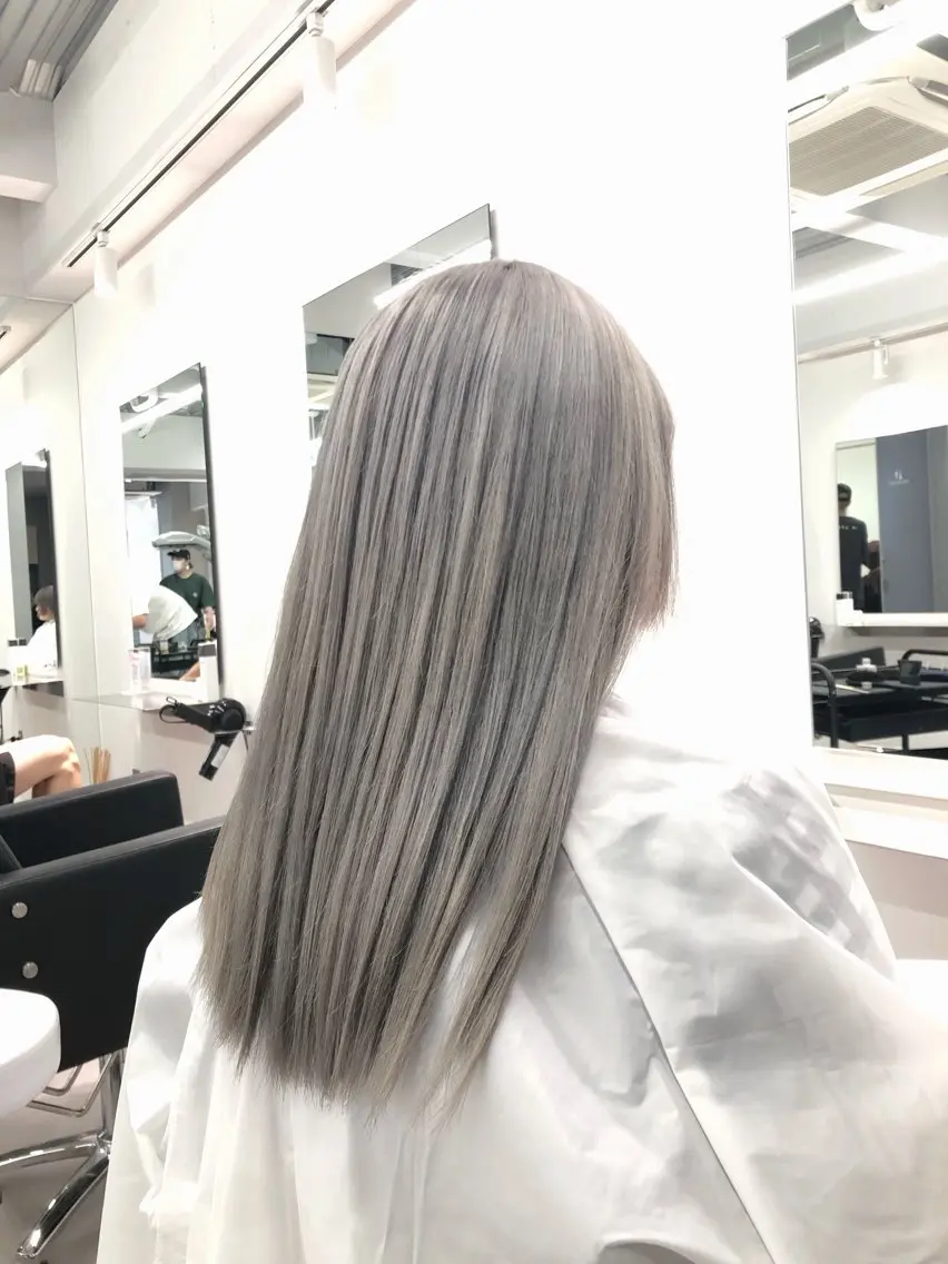 ロング カラー ヘアカラー 矢島颯哉/ハイトーン ブリーチカラー💎のヘアスタイル
