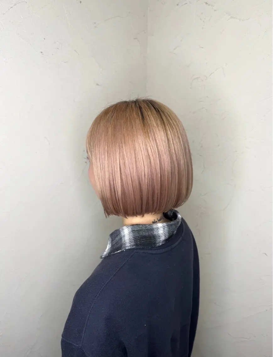 ショート パーマ カット 縮毛矯正 韓国ヘア🫧艶カラー 🫧髪質改善/オオヤのヘアスタイル