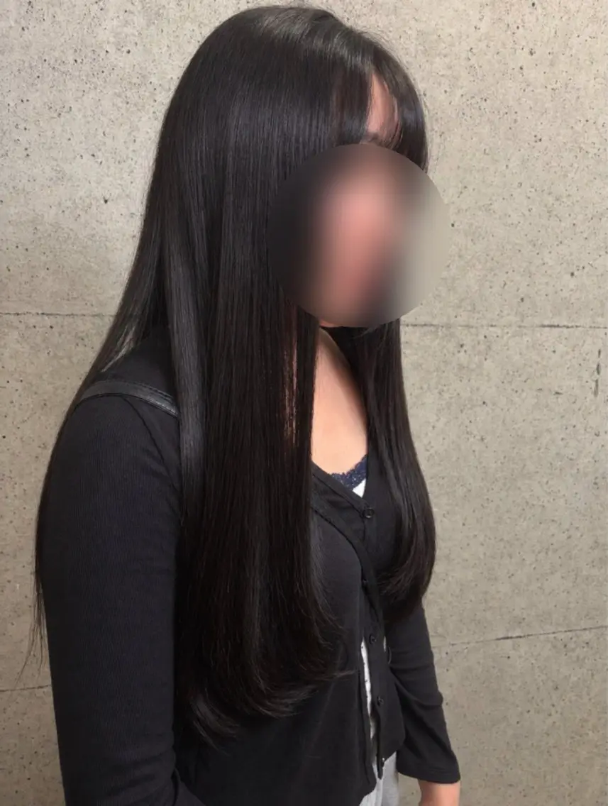 ロング 顔周りカット レイヤーカット 塚本 結稀のヘアスタイル