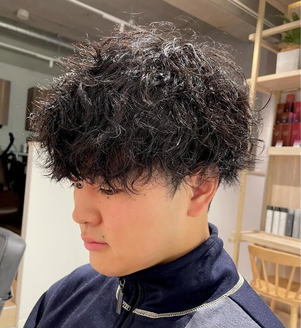 メンズ メンズパーマ カット パーマ メンズ指名no'1 佐藤　亘のヘアスタイル