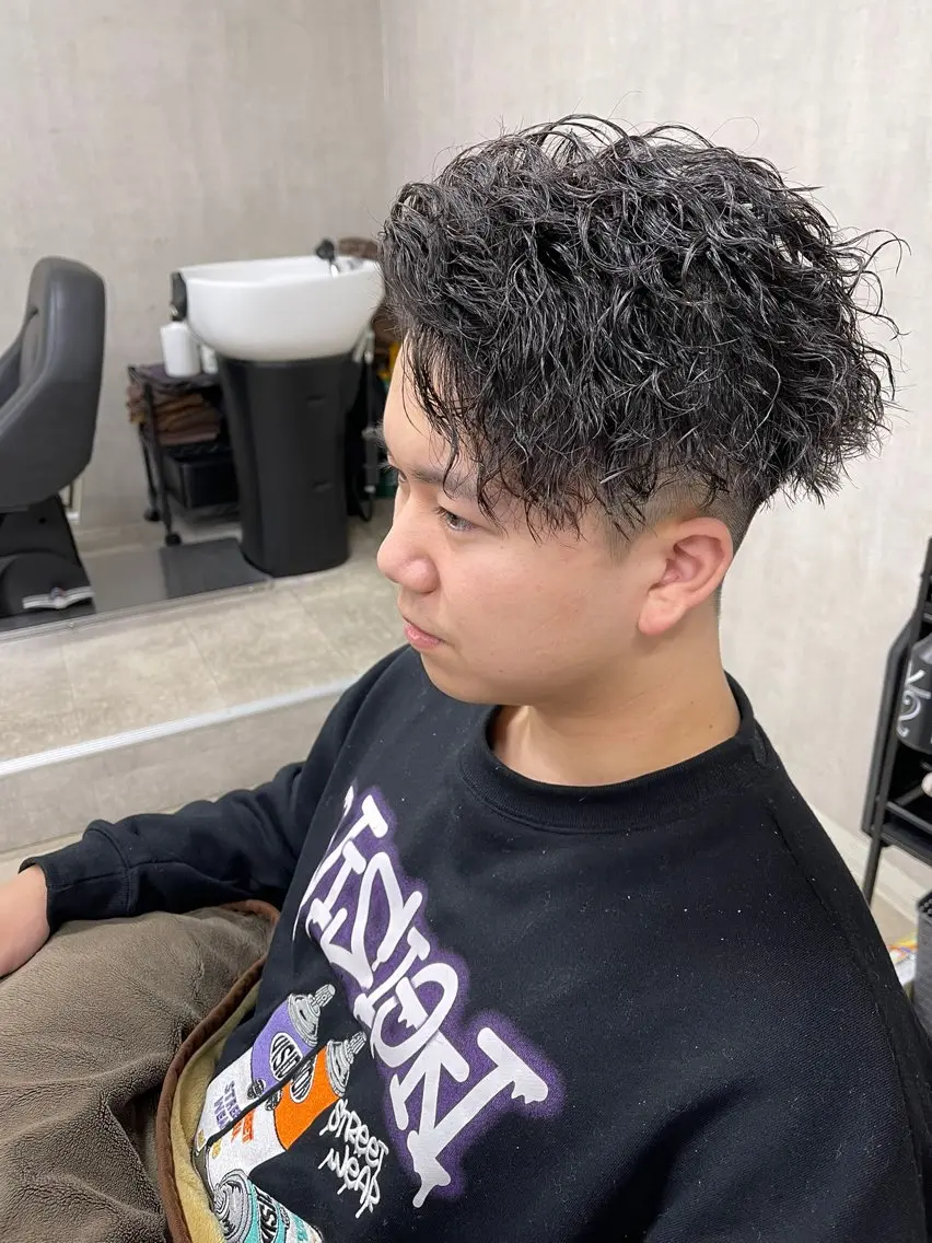 ショート パーマ メンズ メンズパーマ メンズパーマ職人/ 天神/tatsukiのヘアスタイル