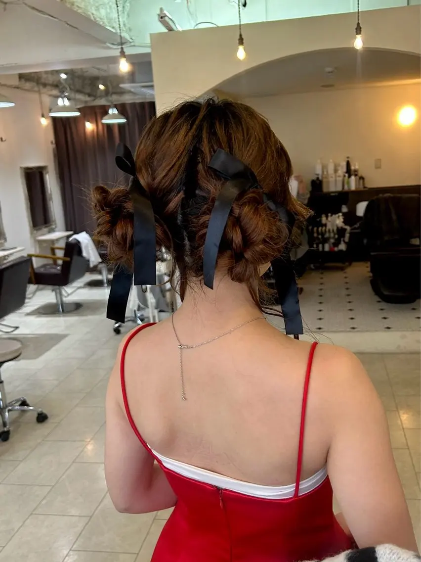 ロング ヘアセット Maho/海外 レイヤー/ハッシュのヘアスタイル