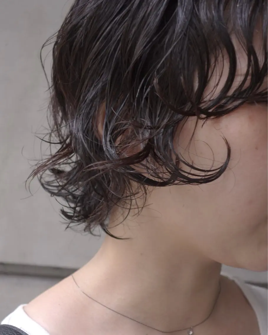 パーマ カット ヘアカラー パーマ 縮毛矯正 トリートメント ヘッドスパ haruka/ ショ ート/カットモデルのヘアスタイル