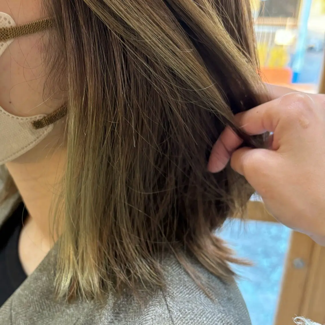 ミディアム カラー カット ヘアカラー 大西 未来のヘアスタイル