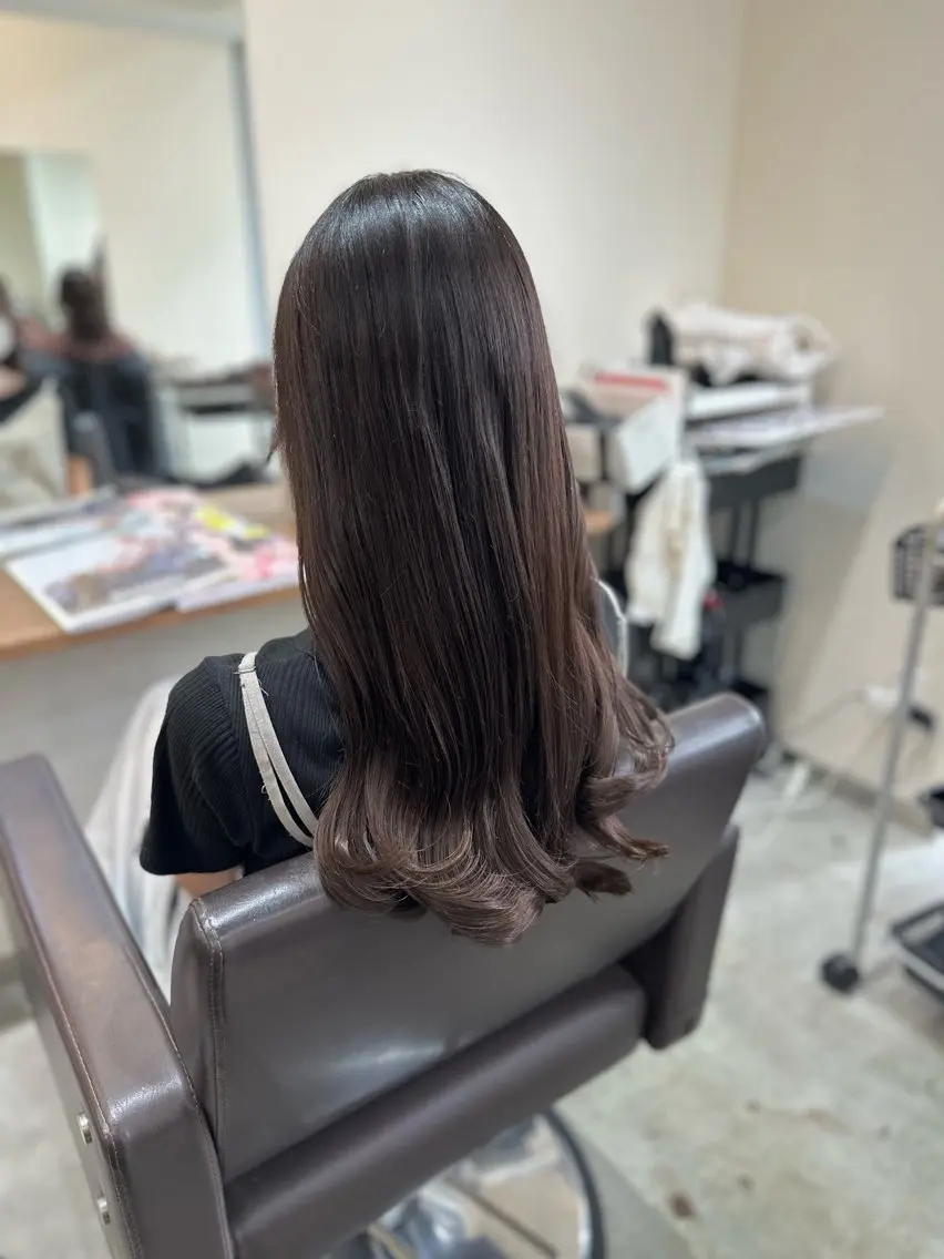 ロング カラー パーマ カット ヘアカラー パーマ トリートメント 平日オススメ✨ コスパ&タイパ✨山下のヘアスタイル