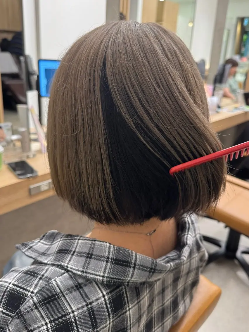ミディアム カット ヘアカラー けー すけのヘアスタイル